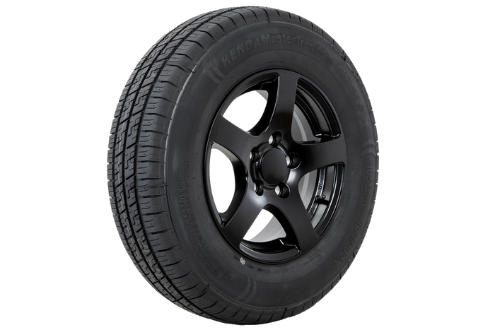 Подсилено колело за ремарке KENDA TYRE 185/80 R14C 104/102N АЛУМИНИЕВА ДЖАНТА STARCO черна 5.5Jx14"H2 5x112 ET:30