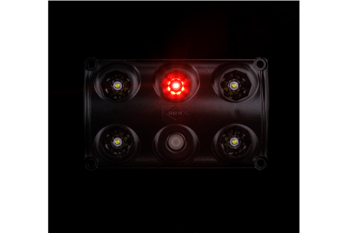 HORPOL LWD2157/CZ LED 900lm черна интериорна лампа за кола с ключ и червен диод