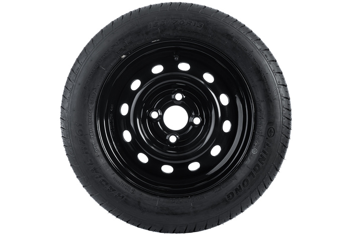Колело за ремарке ГУМА LINGLONG 155/70 R13 75N UNITRAILER RIM черна 4Jx13"H2 4x100 ET:30