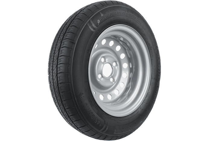 Комплект две колела за ремаркета UNITRAILER / TEMARED / BRENDERUP / STEMA / BÖCKMANN ГУМА KENDA 145/80 R13 78N STARCO ДЖАНТИ 4Jx13"H2 4x100 ET:30