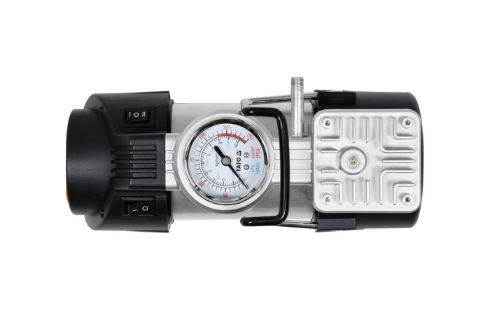 Компресор за кола YATO YT-73460 с LED лампа 12V 180W