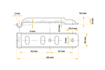 Държач за страничен теглич UNITRAILER Z-02/BVG 10-B за страничен теглич на ремарке