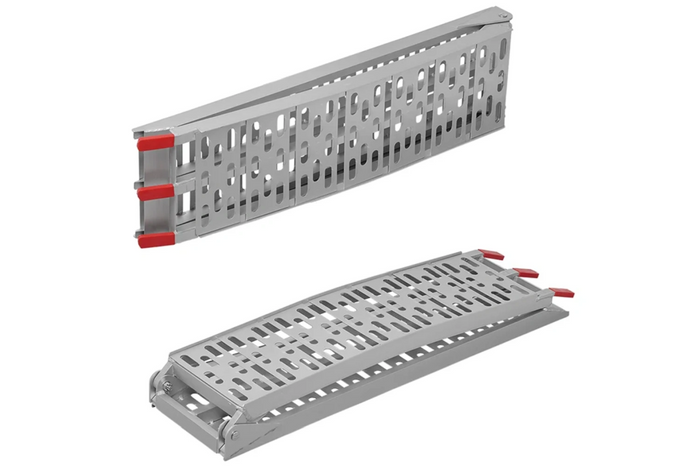 ProPlus 390096 сгъваеми алуминиеви рампи за ремаркета 220 см 680 кг комплект от 2