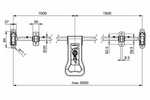 STEELPRESS ZD-03 V.3 заключващ болт за контейнеровоз, заключване на вратата 3000 мм
