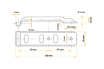 Страничен теглич със закопчалка UNITRAILER BV 10-1+BVG 10-B пълно странично затваряне на ремарке